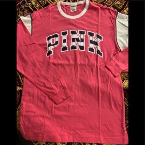 Victoria’s Secret PINK Long sleeves Shirt with bottom side slits.